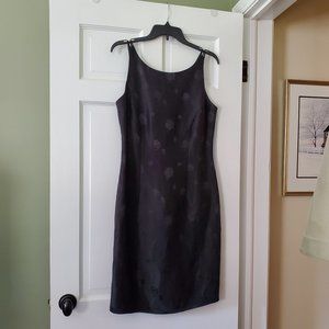 Ann Taylor Silk and Linen Black Sleevelsess Dress, Size 10